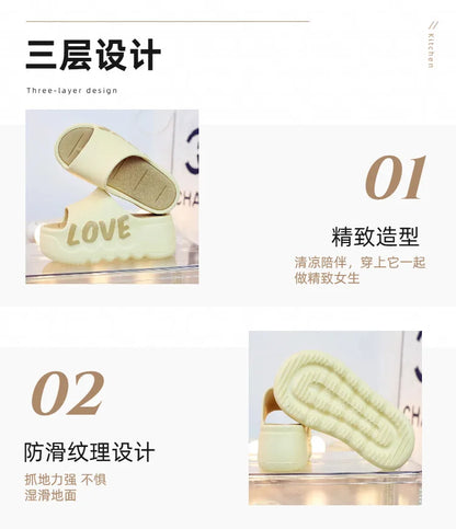 Feerldi nouveau 2025 blanc rose nœud papillon pantoufles femme haute plate-forme EVA diapositives sandales de créateur sabots de plage femmes ascenseur chaussure