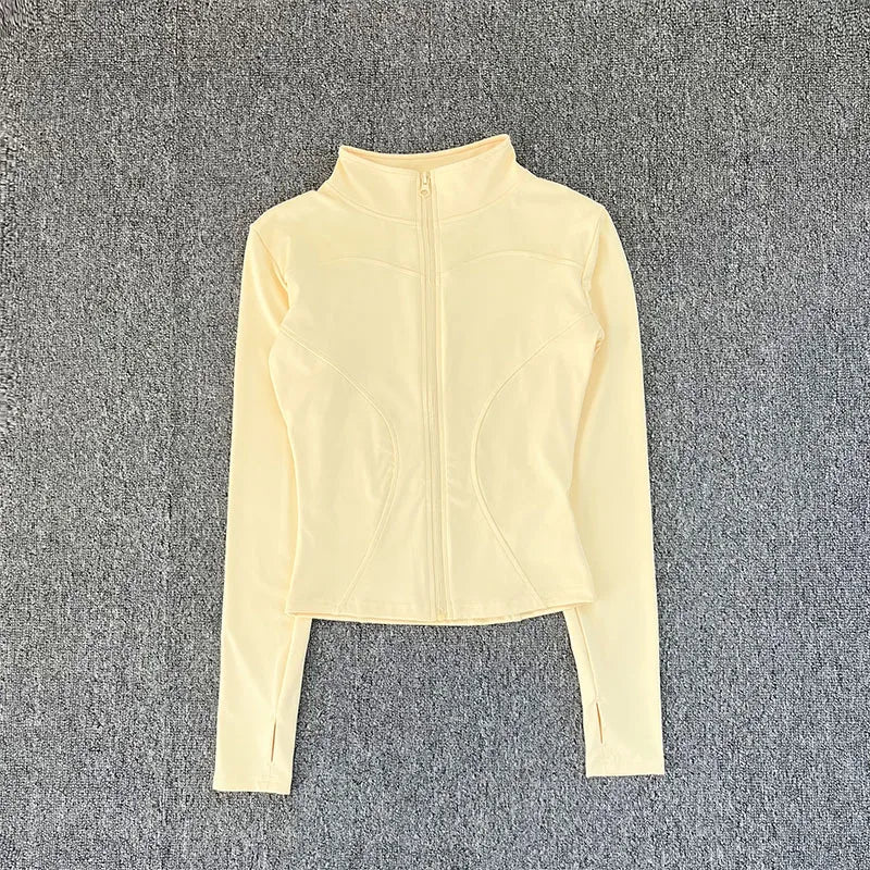 Veste de Sport pour femmes, chemise à manches longues, manteau d'entraînement, vêtements d'entraînement, de Yoga