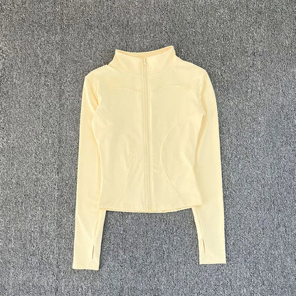 Veste de Sport pour femmes, chemise à manches longues, manteau d'entraînement, vêtements d'entraînement, de Yoga
