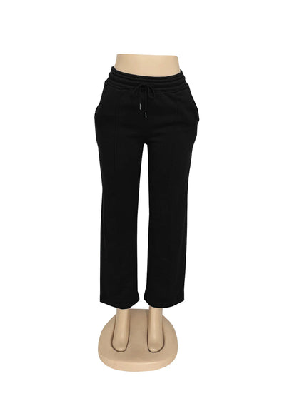 Pantalon femmes pantalons de survêtement pantalons longs cordon taille haute pantalon droit Y2k Streetwear épissure Capris décontracté survêtement 2025 Capris