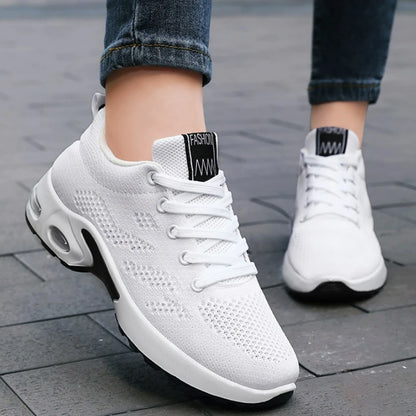 Chaussures pour femmes plate-forme baskets maille chaussures de course en plein air gros léger femmes chaussures décontractées de luxe blanc chaussure vulcanisée