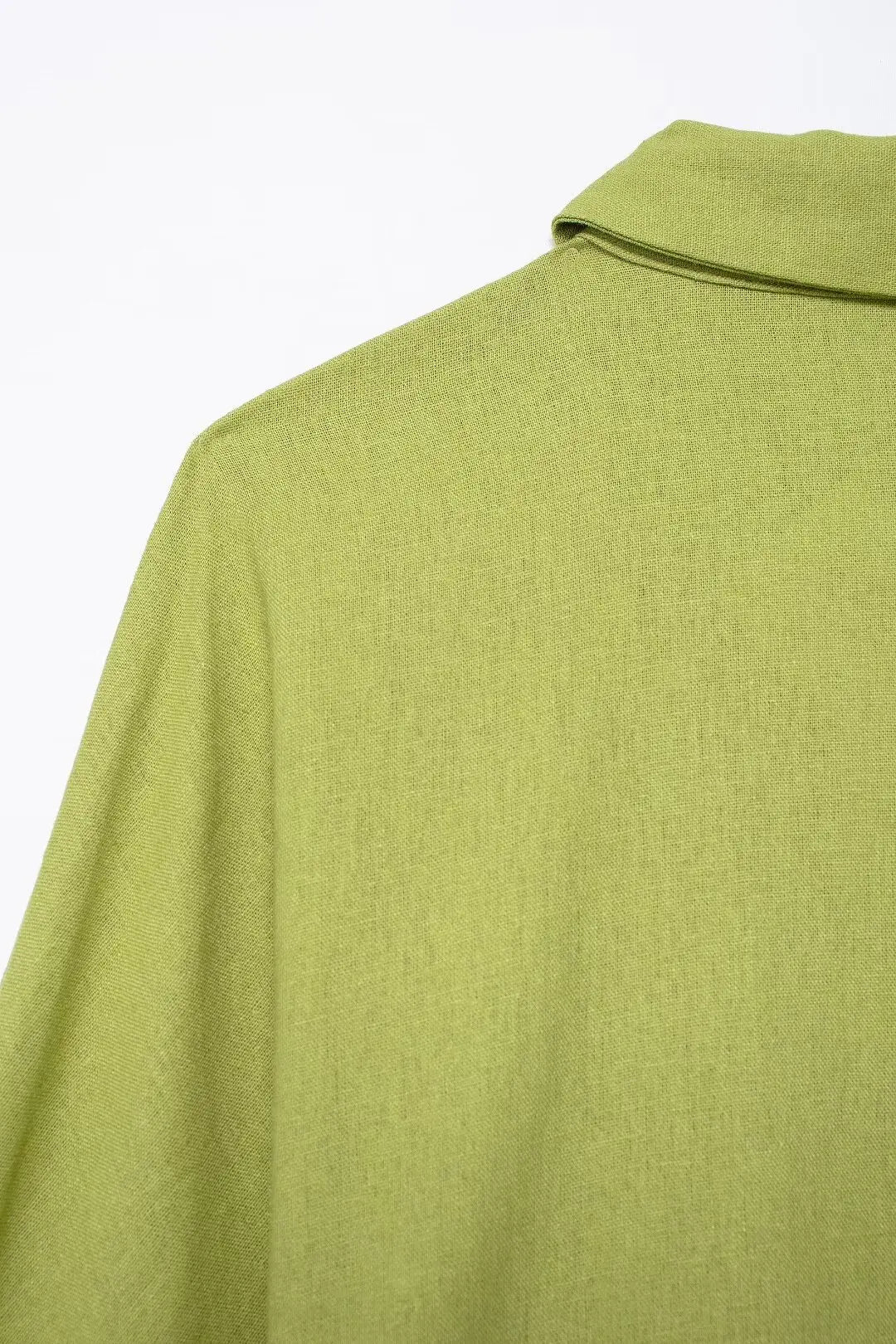 TRAFZA 2024 femmes 2 pièces ensemble taille élastique poche plis décorer pantalon à jambes larges + solide simple boutonnage fente ourlet Blouse haut