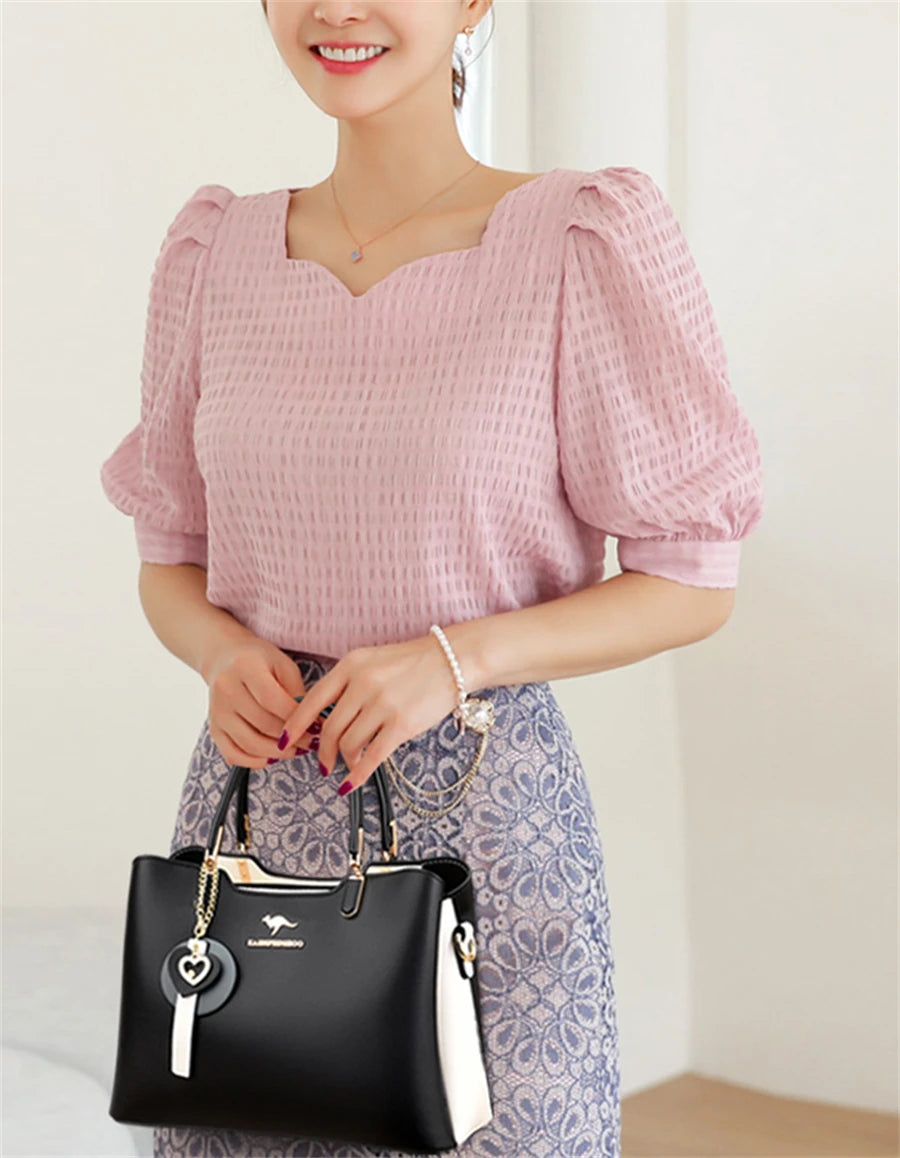 Sacs à bandoulière de marque pour femmes, fourre-tout de grande capacité à 3 couches, sac à main en cuir de bonne qualité de luxe de styliste, nouvelle collection 2024