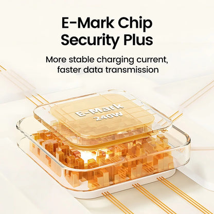 Câble de charge rapide USB vers Type C 4 en 1, 240W, PD3.0, transfert de données haute vitesse, pour iPhone 1514, Samsung, Xiaomi, HUAWEI