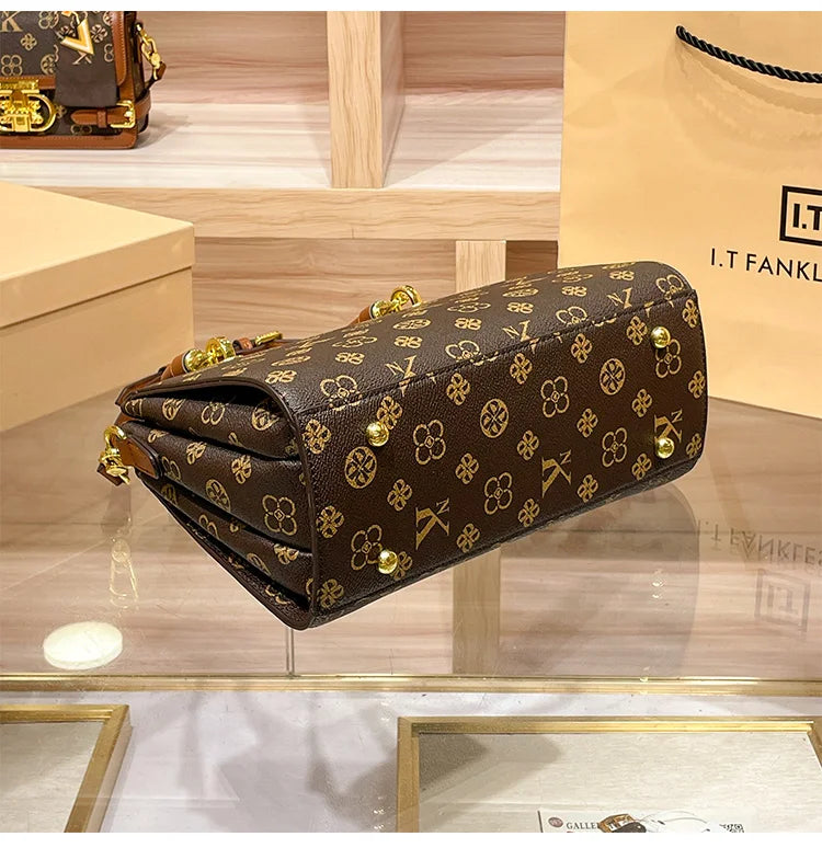 Sac à main de marque de luxe pour femmes, sac à main pour maman, Texture de haute qualité, rétro, épaule simple diagonale, grande capacité, nouvelle collection 2025