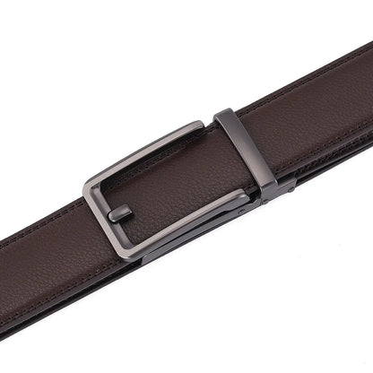 Blanc boucle automatique hommes ceinture en cuir hommes mode pantalons décontractés ceinture de Golf en cuir véritable homme pantalon décontracté ceintures mâle