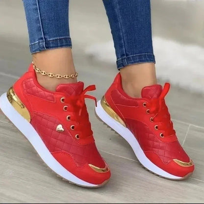 2025 femmes maille baskets Patchwork à lacets chaussures plates pour femmes léger femme chaussures classique polyvalent Zapatillas De Mujer