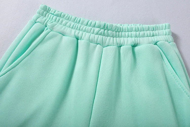 Survêtement d'hiver pour femmes, ensemble deux pièces, sweat à capuche surdimensionné, pantalon de survêtement, couleur unie, vêtements de sport | Ensemble pantalon sweat-shirt décontracté