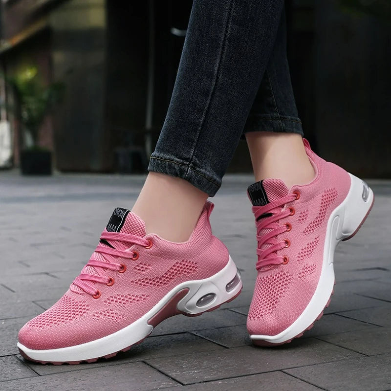 Chaussures pour femmes plate-forme baskets maille chaussures de course en plein air gros léger femmes chaussures décontractées de luxe blanc chaussure vulcanisée