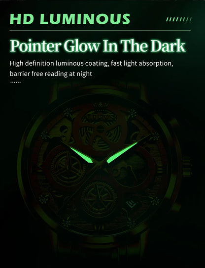 OLEVS marque originale montres pour hommes de luxe mode montre à Quartz de haute qualité nouveau Concept conception bracelet en acier inoxydable montre-bracelet