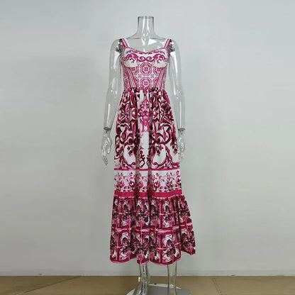 Robe d'été plissée pour femmes, Sexy, col en V, taille haute, mode, imprimé Floral, sans manches, robe de vacances, nouvelle collection