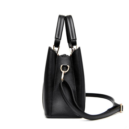 3 couches grande capacité femmes sac fourre-tout en cuir souple sacs à main de luxe femmes sacs concepteur couleur unie sac à bandoulière sacs à main 2025