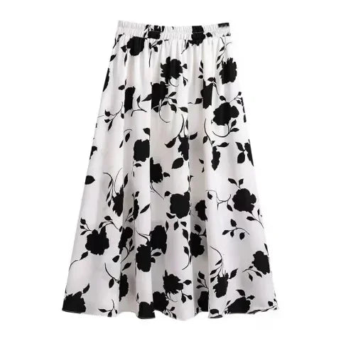 Grande taille femmes taille haute minceur hanche couvrant Maxi jupe été à la mode Rose demi-longueur jupe princesse manches Polo Nec