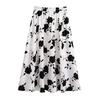 Grande taille femmes taille haute minceur hanche couvrant Maxi jupe été à la mode Rose demi-longueur jupe princesse manches Polo Nec