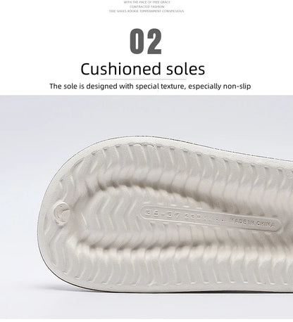 Tongs pour femmes, chaussures au Design populaire, tendance 2024, sandales à plateforme décontractées, pantoufles d'extérieur antidérapantes, caractéristiques uniques, sandales plates