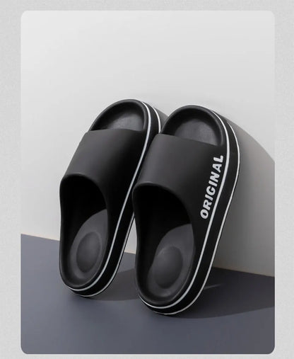 BS -Pantoufles d'été pour hommes et femmes, sandales souples, chaussures de plage décontractées, oligslides légers, sandales d'extérieur de marque