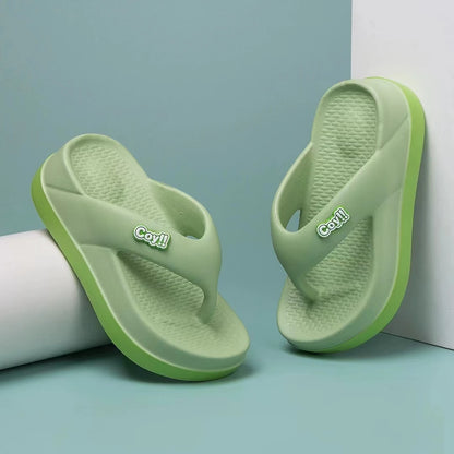 Tongs d'été antidérapantes pour femmes, hauteur 3cm, sandales d'été pour dames, pantoufles pour filles