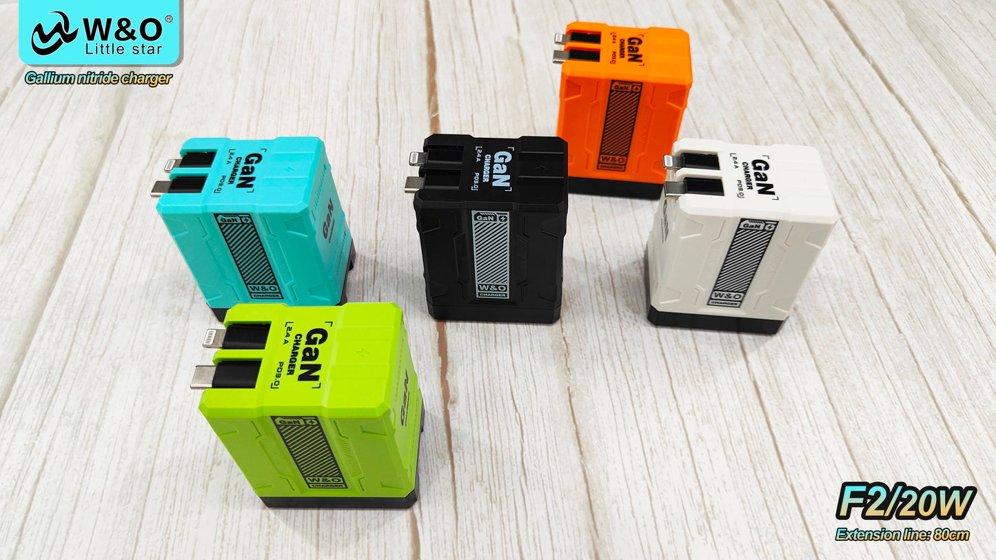 GaN 20W charge rapide PD3.0 chargeur Type C éclairage pour iPhone 12 13 Samsung Huawei Xiaomi téléphone portable prise ue/US chargeur mural