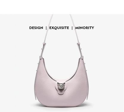 BAFELLI 2025 nouveau sac à main pour femmes série chat en cuir véritable marque de luxe mode rétro STYLE épaule HOBOS sacs à rabat femme