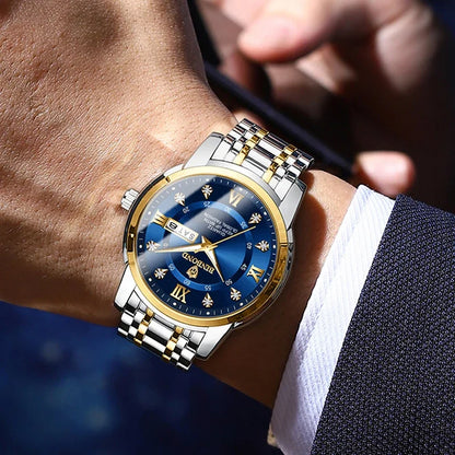 Montre automatique de luxe pour homme d'affaires, étanche, à quartz, à la mode, nouvelle collection 2024