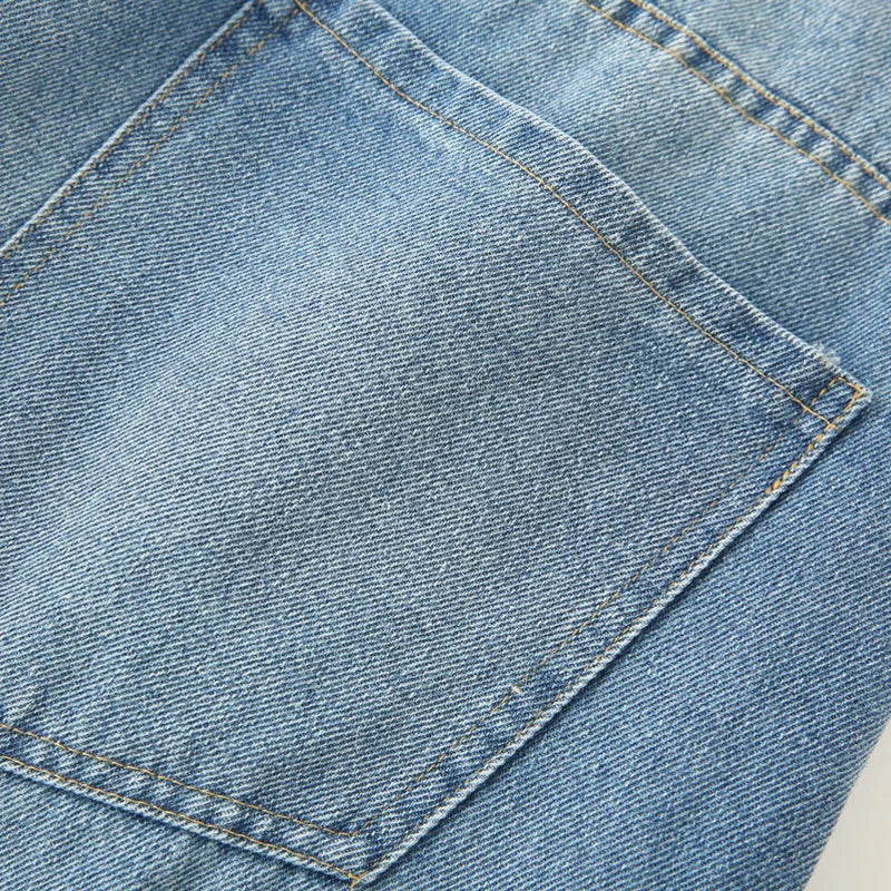 TRAF Baggy jean femme pantalon Bluey large Denim pantalon printemps été Streetwear petit ami Style pantalon taille haute pantalon 088