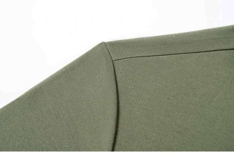 Polo en soie à fermeture éclair pour hommes, T-Shirt à manches courtes en mûrier avec fermeture éclair en métal, col montant, haut d'été décontracté de luxe en coton et lin