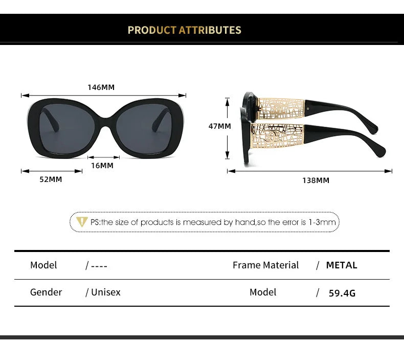 Lunettes de soleil tendance haut de gamme pour femmes et hommes, résistantes aux UV, rétro, personnalisées pour l'extérieur