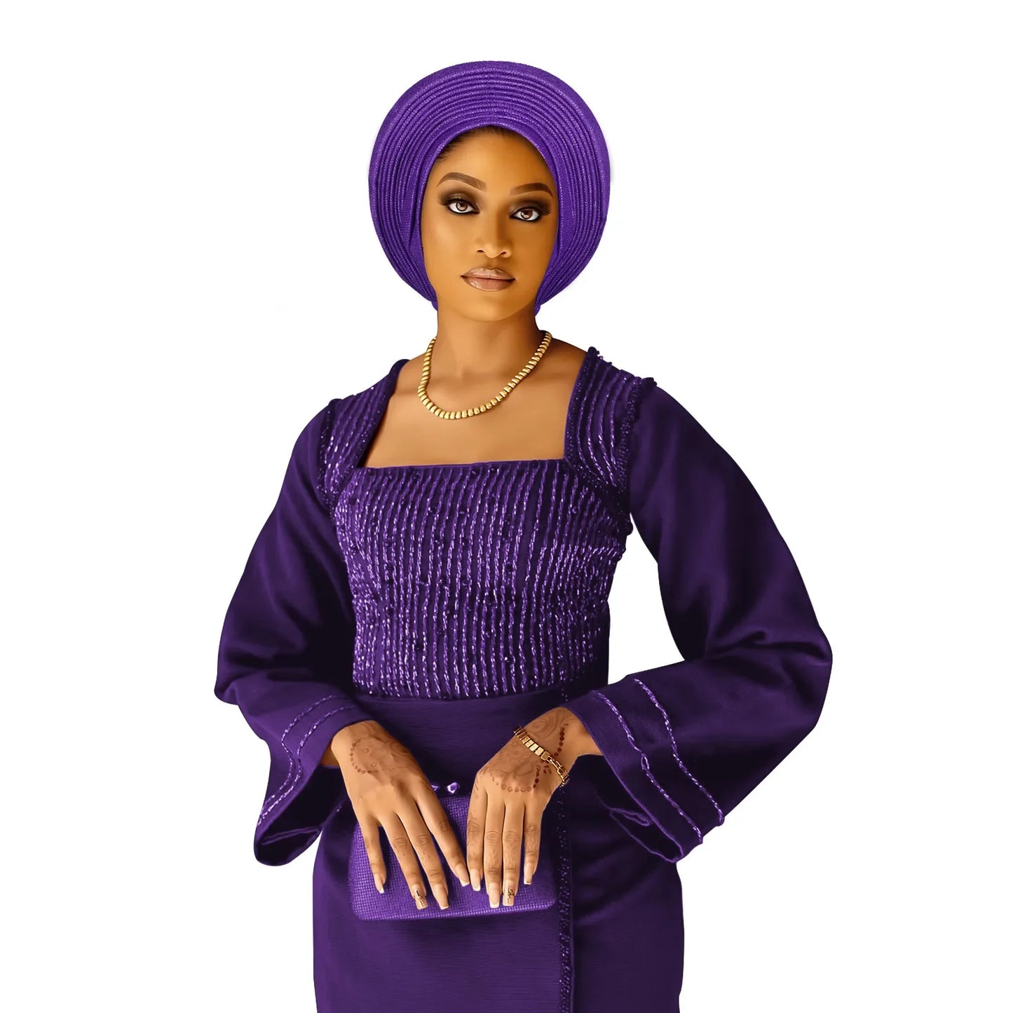 Casquette Turban plissée pour femmes africaines déjà fabriquées Auto Gele femme bandeau Nigeria dame chapeaux chapeau fête de mariage chapeaux