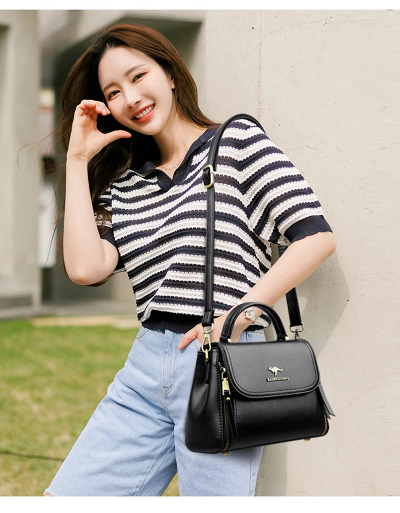 Sac pour femmes 2024 marque Design mode sacs à bandoulière de luxe en cuir souple Sac à bandoulière sacs à main et sacs à main de haute qualité