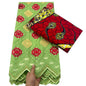 Tissu africain en dentelle de Voile suisse, 2.5 + 3 yards, véritable cire pour coudre une robe de soirée, nouvel arrivage