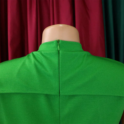 FairyShely-Robe drapée à manches courtes pour femmes, robe de soirée sexy, grande taille, monochromatique, grandes robes à volants pour dames, robe curvy serrée, 2025