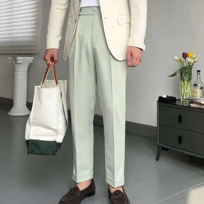 Pantalon de Surintendant d'Affaires pour Homme, Vêtement de Qualité Supérieure, Décontracté, Taille Haute, Jambes Droites, Zones, Printemps, Paris, 2023