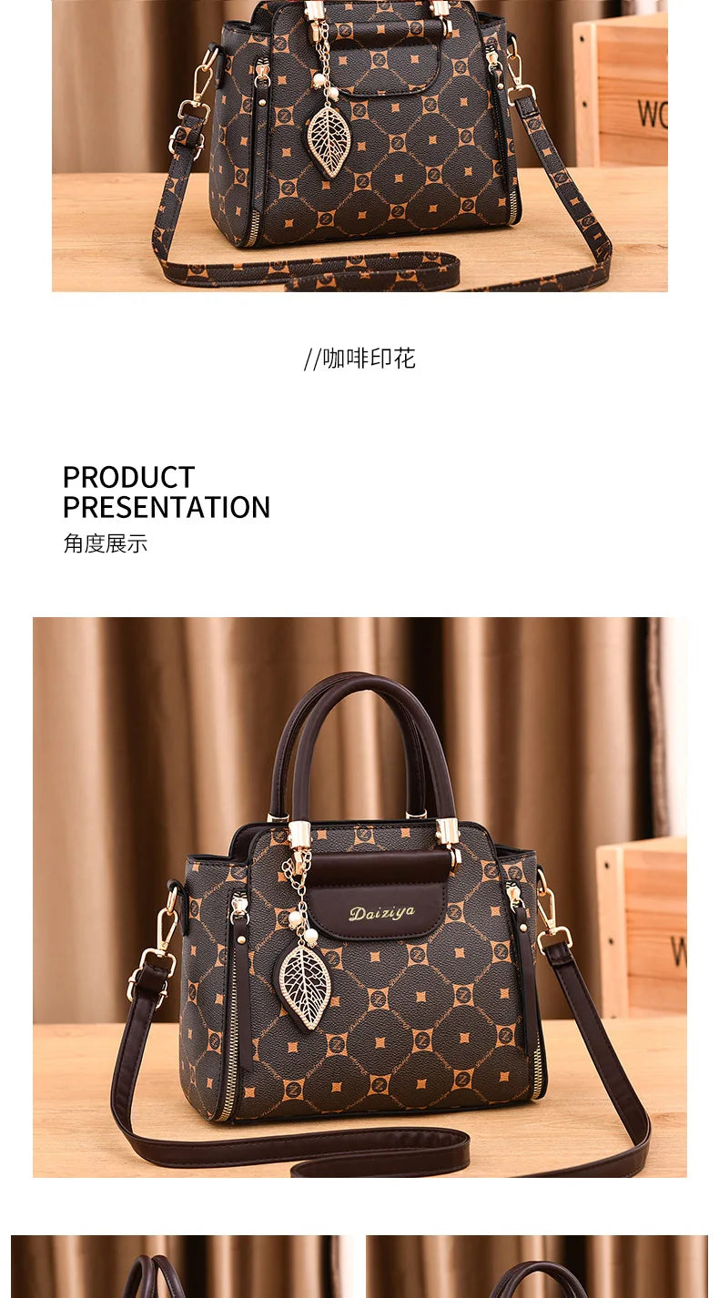 Sac à main à bandoulière alertes onale imprimé pour femme, sac à main à la mode, grande capacité, initié, rétro classique, urbain, nouveau