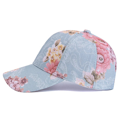 Casquette de Baseball respirante à motif de fleurs pour femmes, nouveau Style, décontractée, Streetwear d'extérieur, chapeau de sport, Dopamine, à la mode