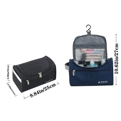 Trousse de toilette en cuir pour hommes et femmes, Kit Dopp, trousse de toilette suspendue pour hommes, trousse de toilette de voyage pour voyager, grand sac à cosmétiques pour T