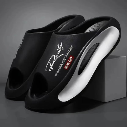 Pantoufles pour hommes et femmes, pantoufles de couple antidérapantes à la mode EVA 2 couleurs 36-45