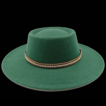 Chapeau fedora rose 8cm, haut convexe concave, chapeau de jazz pour femmes et hommes, chapeau fedora classique à dessus plat