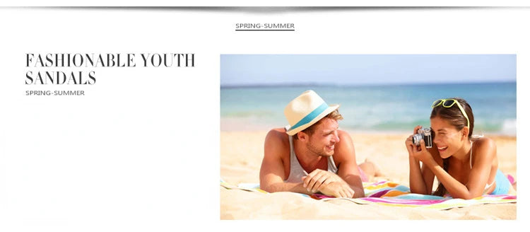 Marque hommes sandales été à semelles souples anti-dérapant chaussures de plage mâle en plein air confortable hommes pantoufles de luxe de haute qualité sandalias