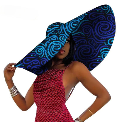 Chapeau de plage africain pour femmes, casquette Ankara à large bord, protection solaire, produit personnalisé, mode estivale