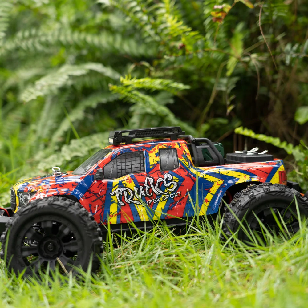 JIUSI PT14R 1/14 RC voiture de course 3S batterie 4WD 80 km/h moteur sans brosse 2.4G télécommande 35C haute vitesse tout-terrain camion RC