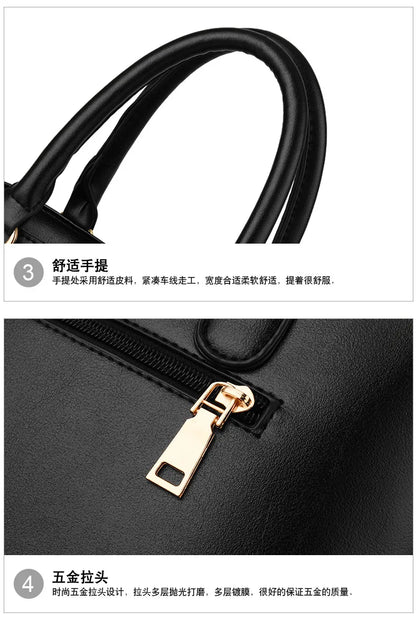 2 pièces/ensemble femmes sac à main en cuir sac fourre-tout dames sac à bandoulière haute capacité et polyvalent pour les femmes sac de messager