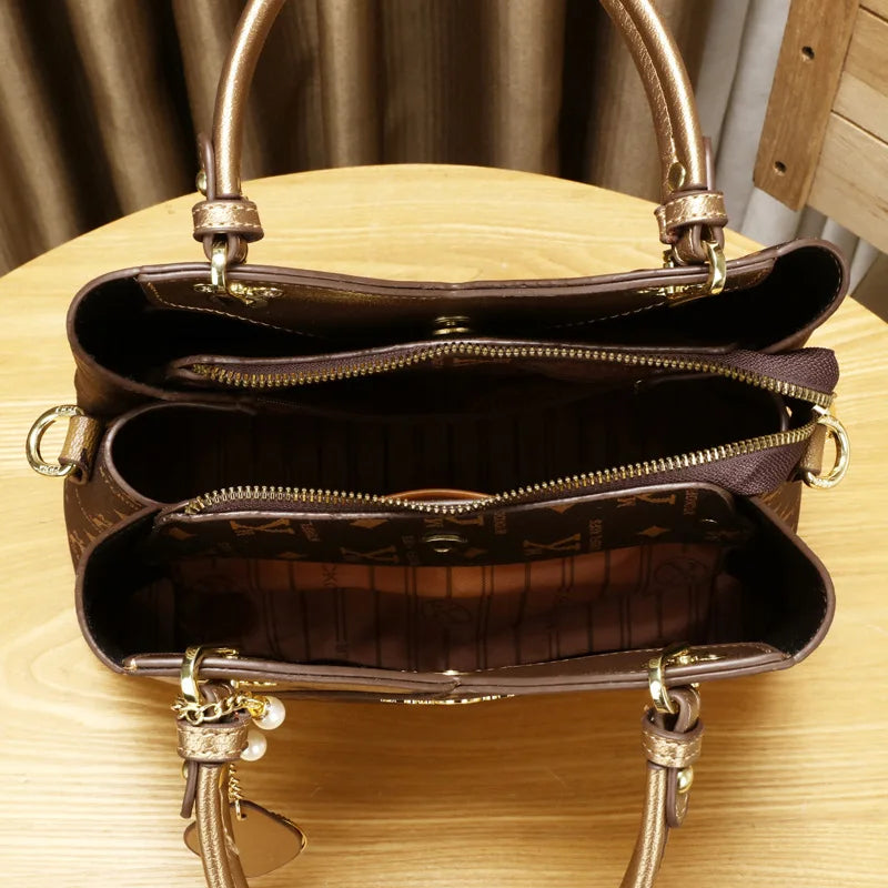 Sac à bandoulière élégant pour maman, 11.2 pouces (28cm), fourre-tout à la mode avec matériau PU de haute qualité