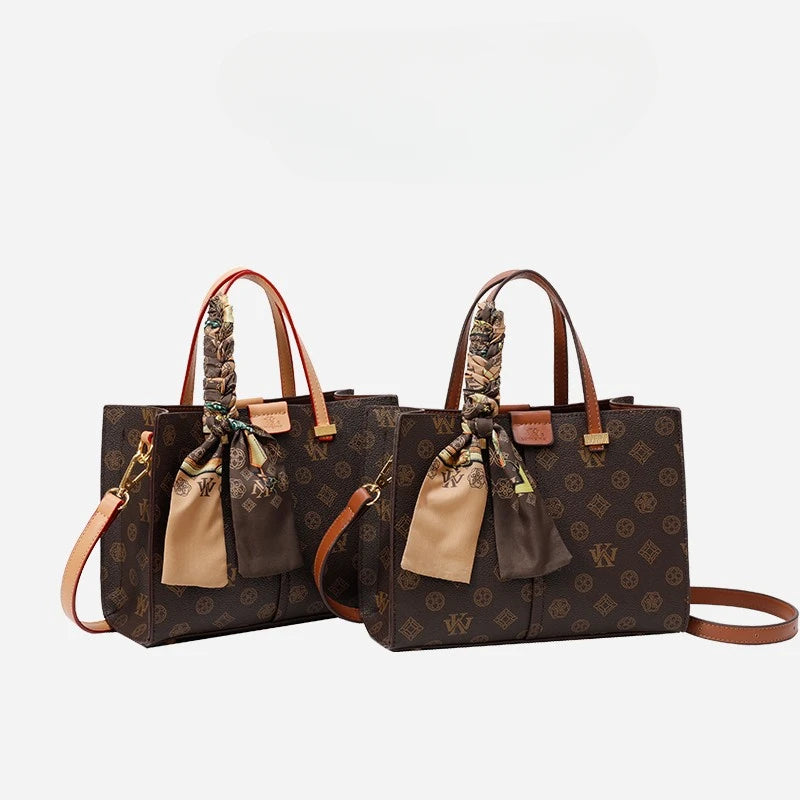 Pochette à bandoulière rétro-chique pour femme – Sac à main moderne en cuir de couleur unie avec sangle en chaîne de luxe