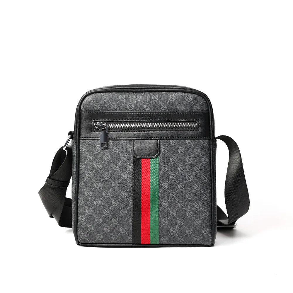 Design de luxe hommes sacs à bandoulière mode Plaid lettre imprimé sac à bandoulière hommes carré sac à bandoulière mâle fronde sac de messager