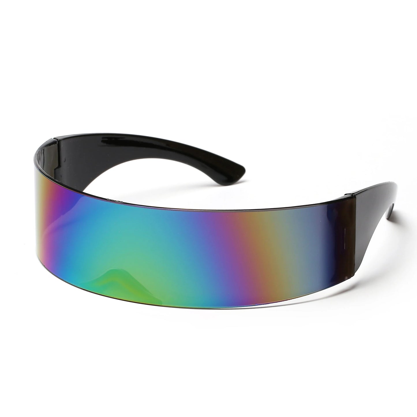 KLASSNUM-Lunettes de soleil futuristes à visière de cyclope étroite pour femmes et hommes, lunettes laser, lentille miroir UV400, lunettes de fête costumées