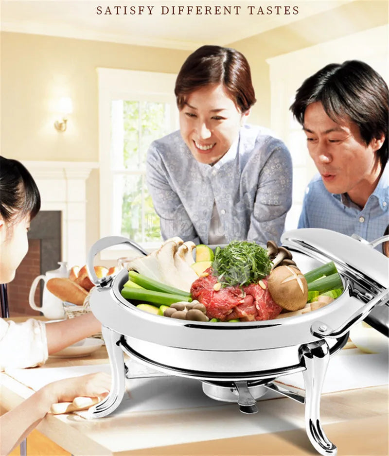 Pot à alcool en acier inoxydable, or sec, petit marmite, restaurant, hôtel, ménage commercial, shabu, pot à frire, réchaud de mariage