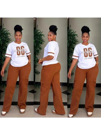 2 pièces femmes ensembles Dashiki africain nouveauté été printemps correspondant ensembles deux pièces ensembles haut pantalon costumes tenues vêtements 2025