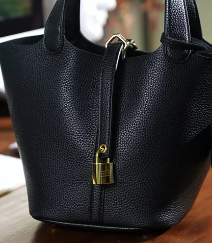 Nouveau 2025 sac seau en cuir pour femmes panier de légumes sac à main maman sac de mariage sac à bandoulière en polyuréthane souple avec poche Mobile