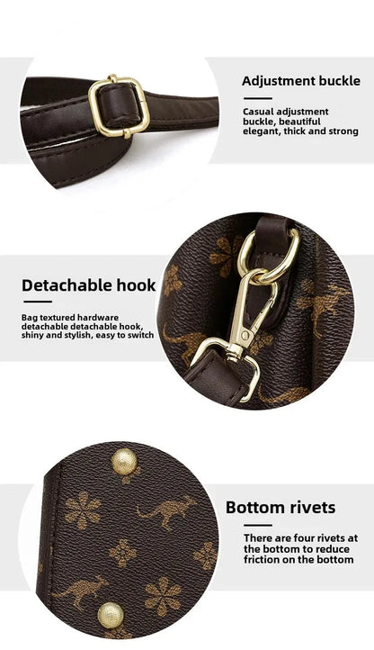 Kangourou femmes sac à main épaule sac à bandoulière automne nouveau Style à la mode maman sac grande capacité fermeture à glissière dames sac à main