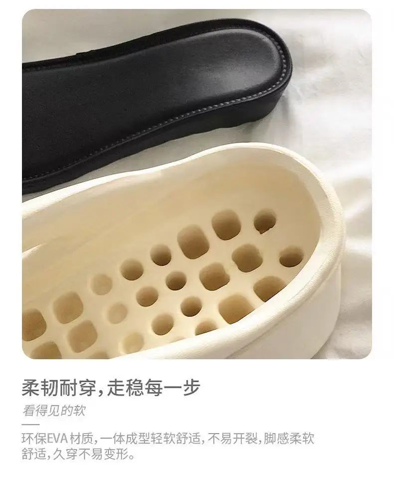 Tongs compensées à Clip pour femmes, sandales de plage à plateforme épaisse, semelle épaisse, pantoufles Eva à talons hauts, été 2025